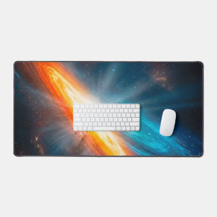 Alfrombrillas De Escritorio Épica Galaxia Espiral Naranja Cian Cósmica para Ju
