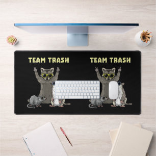 Alfrombrillas De Escritorio Equipo Basura Zarigüeya Mapache Rata, Animales Div