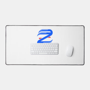 Alfrombrillas De Escritorio Equipo de letra atlética personalizable Z