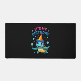 Alfrombrillas De Escritorio Es Mi Cumpleaños Tortuga Marina Lindo Cumpleaños O