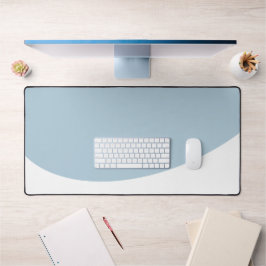 Alfrombrillas De Escritorio Escala suave azul de flujo de onda blanca borde in