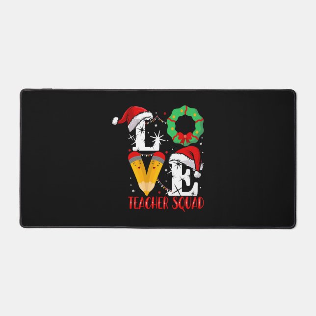 Alfrombrillas De Escritorio Escuadrón de profesores de amor, Navidades de prof (Anverso)