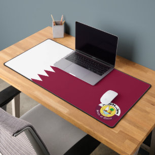 Alfrombrillas De Escritorio Escudo de armas de la bandera de Qatar