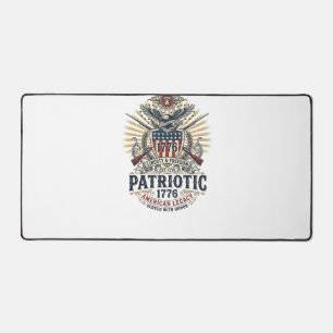 Alfrombrillas De Escritorio Escudo de batalla patriótico 1776 Símbolo inspirad