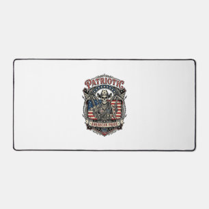 Alfrombrillas De Escritorio Esqueleto Patriótico Vaquero Patriota Oscuro Esque