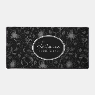 Alfrombrillas De Escritorio Esquema floral esbozado gris/negro ID939