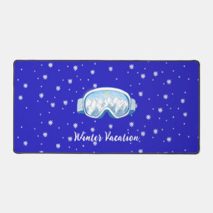 Alfrombrillas De Escritorio Esquiar Gogles Danza de copo de nieve Vacaciones p