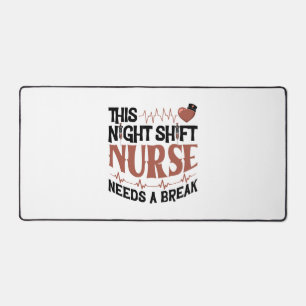 Alfrombrillas De Escritorio Esta enfermera de turno nocturno necesita un desca
