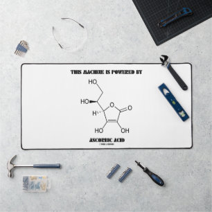 Alfrombrillas De Escritorio Esta Máquina Está Alimentada Por Ácido Ascórbico (