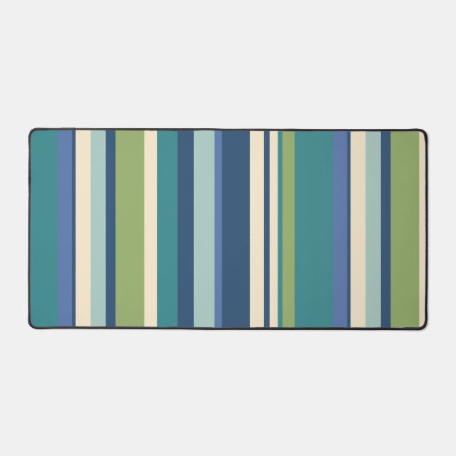 Alfrombrillas De Escritorio Estampado azul de la mesa verde (Anverso)