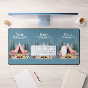 Alfrombrillas De Escritorio Estética acogedora de camping Tienda de glamping y
