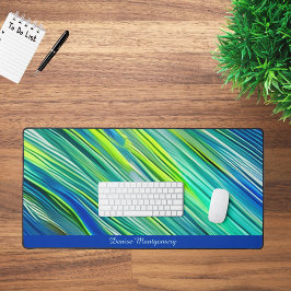 Alfrombrillas De Escritorio Estética de corte lineal azul