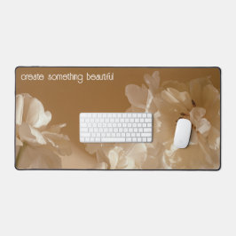 Alfrombrillas De Escritorio Estética floral elegante y soñadora (texto persona