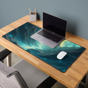 Alfrombrillas De Escritorio Estética Moon Desk Mat - Almohadilla de ratón para