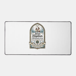 Alfrombrillas De Escritorio Estilo de Certificado de Bautismo de Jesús Certifi