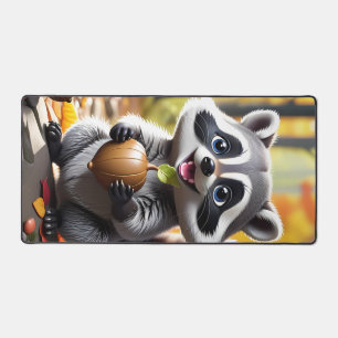 Alfrombrillas De Escritorio Estilo kawaii lindo Raccoon ambiente otoño
