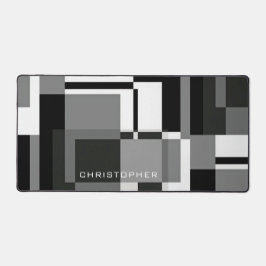 Alfrombrillas De Escritorio Estilo Mondriano Blanco Y Negro Resumen Añadir Nom