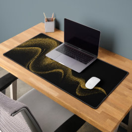 Alfrombrillas De Escritorio Estilo Tech Oro Negro Premium