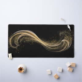 Alfrombrillas De Escritorio Estilo Tech Oro Negro Premium