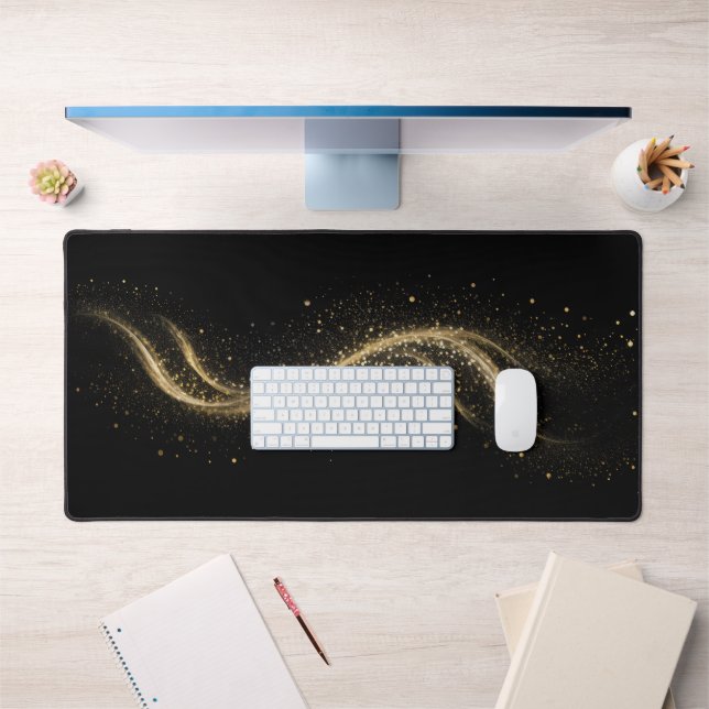 Alfrombrillas De Escritorio Estilo Tech Oro Negro Premium (Oficina 1)