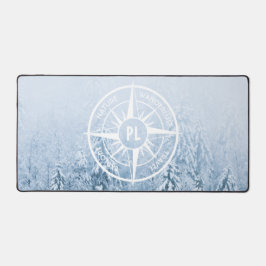 Alfrombrillas De Escritorio Estrella de brújula monograma bosque de picor de i