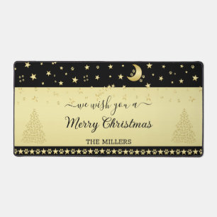 Alfrombrillas De Escritorio Estrellas de Navidades brillantes de oro, trapos d