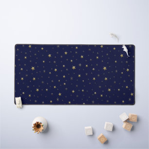 Alfrombrillas De Escritorio Estrellas doradas de fondo nocturno en cielo azul
