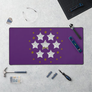 Alfrombrillas De Escritorio Estrellas navidades sobre morado