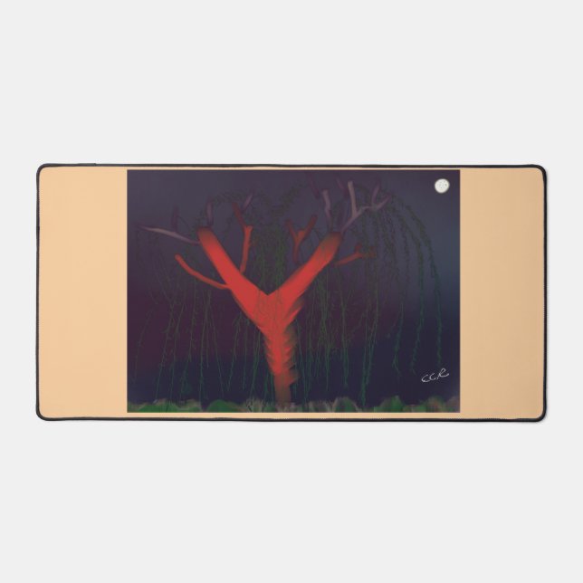 Alfrombrillas De Escritorio Eucalyptus Midnight Desk Mat. Impressionist art. (Anverso)