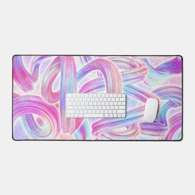 Alfrombrillas De Escritorio eurobeat holorave - pink and blue : (Teclado y ratón)