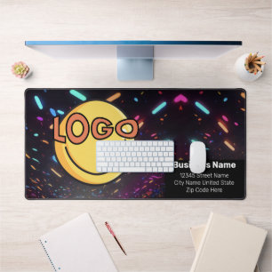 Alfrombrillas De Escritorio Eventos de Vida Nocturna Neon Black Marca Comercia