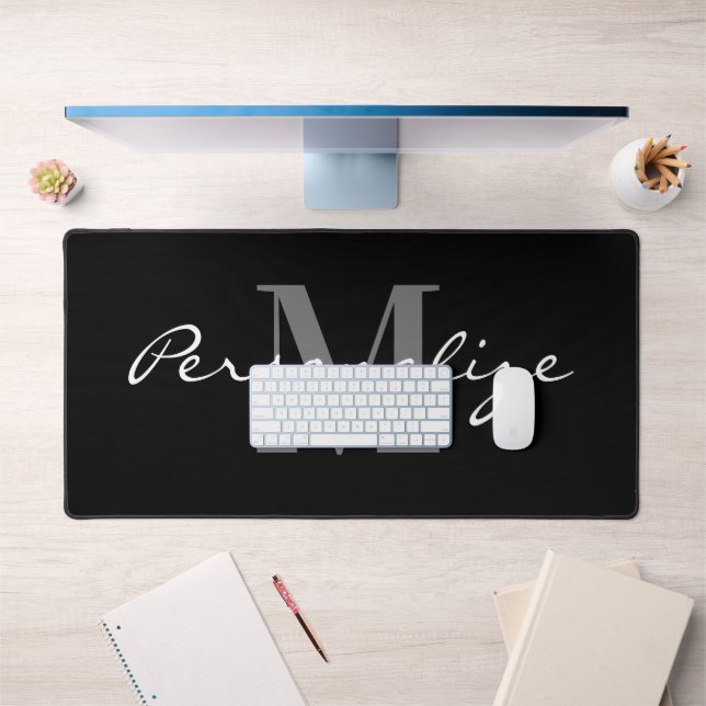 Alfrombrillas De Escritorio Extra large mouse pad with custom monogram (Oficina 1)