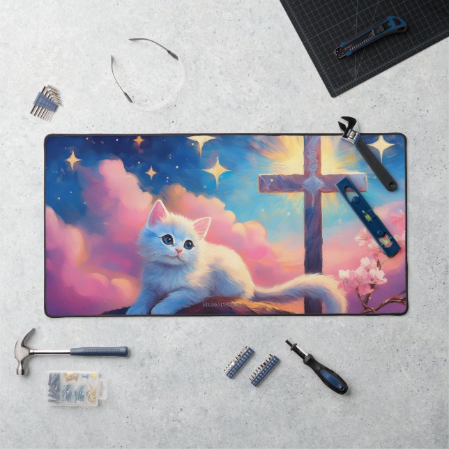 Alfrombrillas De Escritorio Faith Kitten - Mousemat (Puesto de trabajo)