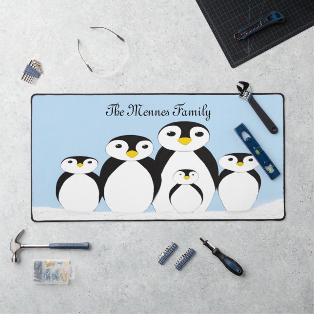 Alfrombrillas De Escritorio Familia Cute Penguin (Puesto de trabajo)