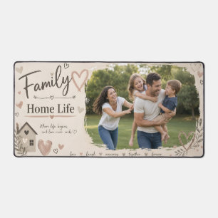 Alfrombrillas De Escritorio Familia Vida en el Hogar Foto Personalizada
