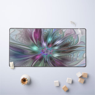 Alfrombrillas De Escritorio Fantasía abstracta moderna fractal floral colorida