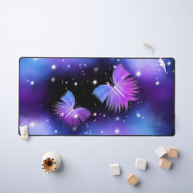 Alfrombrillas De Escritorio Fantasía Espacial Mariposas Cosmógenas (Mesa para niños)