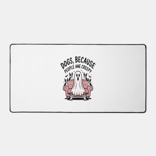 Alfrombrillas De Escritorio Fantasma de fantasía de perro de Halloween (Anverso)