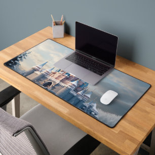 Alfrombrillas De Escritorio Fantástico castillo digital en las montañas