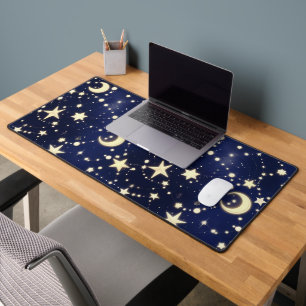 Alfrombrillas De Escritorio Fase Lunar Celestial Astrología – Terciopelo Azul