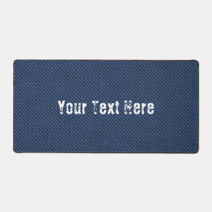 Alfrombrillas De Escritorio Faux Blue Jeans Diseño Personalizado Textos