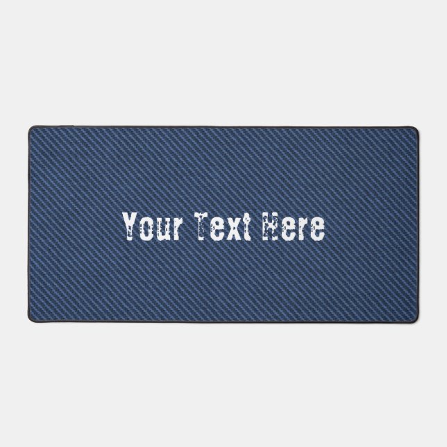Alfrombrillas De Escritorio Faux Blue Jeans Diseño Personalizado Textos (Anverso)