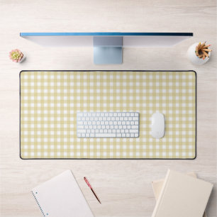 Alfrombrillas De Escritorio Faye y Lauren Light Yellow Gingham
