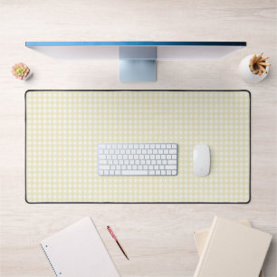 Alfrombrillas De Escritorio Faye y Lauren Pastel Yellow Gingham