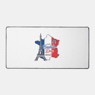 Alfrombrillas De Escritorio Feliz Día de la Bastilla Francia Mapa Torre Eiffel