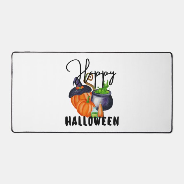 Alfrombrillas De Escritorio Feliz disfraz de Halloween Decoración (Anverso)