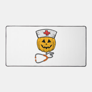 Alfrombrillas De Escritorio Feliz Halloween Calabaza Enfermería de enfermeras 
