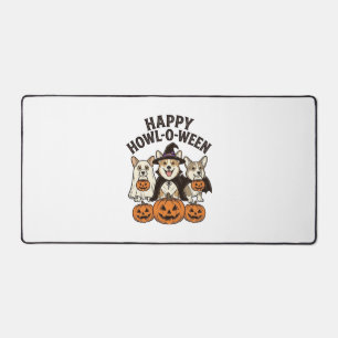 Alfrombrillas De Escritorio Feliz Howl-O-Ween Corgi Halloween Perro Vector Des