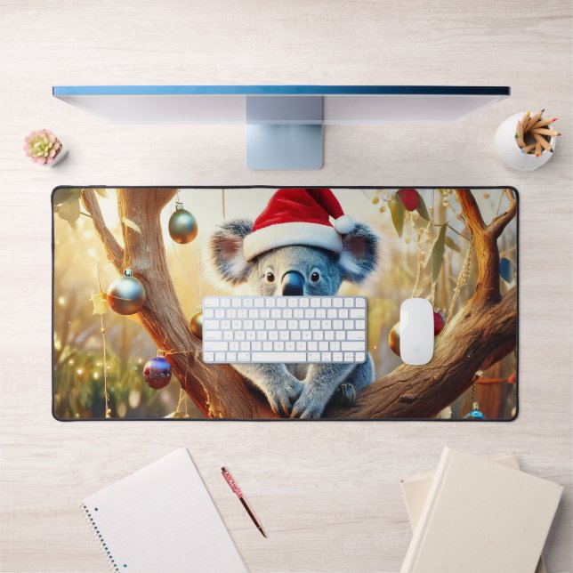 Alfrombrillas De Escritorio Feliz Navidad Koala sentado en Gumtree (Oficina 1)