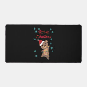 Alfrombrillas De Escritorio Feliz oso navideño Nieve oso oso de invierno Teddy
